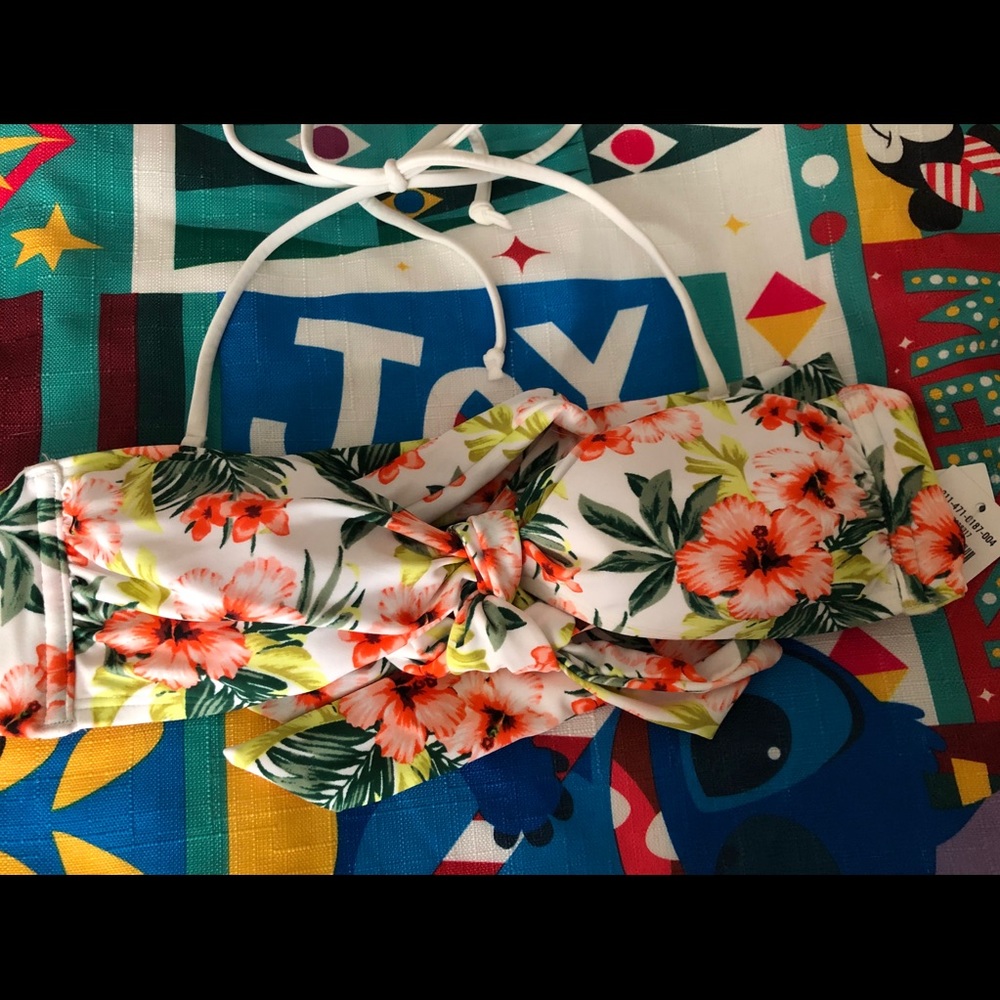 Hollister Swim Floral Print Bikini Top